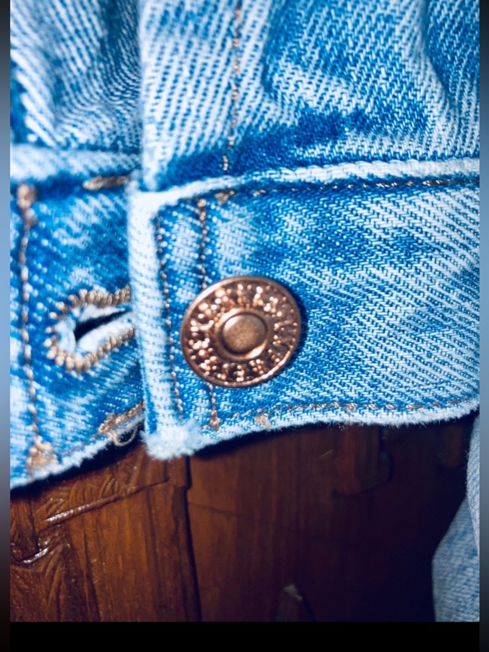 EXPRESS Y2K Retro Medium Wash Denim Jumpsuit with Tie Belt - Picture 8 of 11